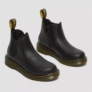 Dr. Marten’s Black Chelsea Boots- Junior 2976 Softy T Leather, Men’s 4/Women’s 5